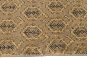 Muted Beige Floral 2X3 Chobi Oushak Oriental Rug
