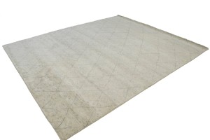 Greige Geometric Modern 8X10 Moroccan Style Oriental Rug