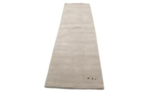 Greige Tribal 3X10 Gabbeh Modern Runner Rug