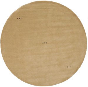 Beige Tribal 8X8 Gabbeh Modern Round Rug
