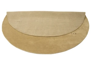 Beige Tribal 8X8 Gabbeh Modern Round Rug