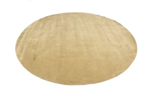 Beige Tribal 8X8 Gabbeh Modern Round Rug
