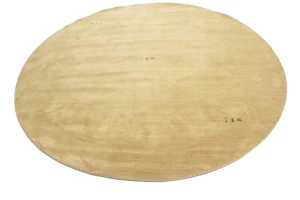 Beige Tribal 8X8 Gabbeh Modern Round Rug