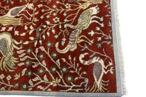 Red Pictorial Tribal 8X10 Chobi Oriental Rug