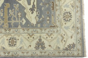 Gray Floral 6X9 Oushak Oriental Rug