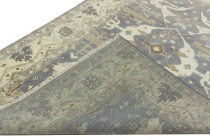 Gray Floral 6X9 Oushak Oriental Rug