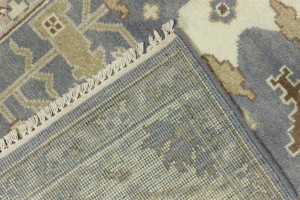Gray Floral 6X9 Oushak Oriental Rug