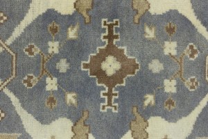 Gray Floral 6X9 Oushak Oriental Rug