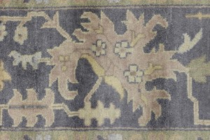 Beige Taupe Floral 10X14 Oushak Chobi Oriental Rug
