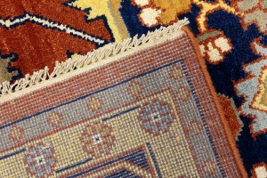 Rust Orange Floral 10X14 Heriz Serapi Oriental Rug