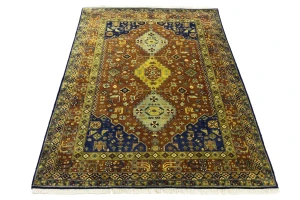 Rust Tribal 4X6 Indo-Yalameh Oriental Rug