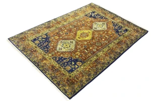Rust Tribal 4X6 Indo-Yalameh Oriental Rug