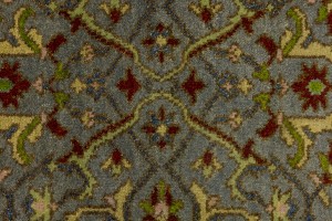 Gray Floral 3X8 Chobi Serapi Oriental Runner Rug