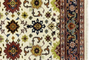 Cream Floral 6X9 Chobi Oriental Rug