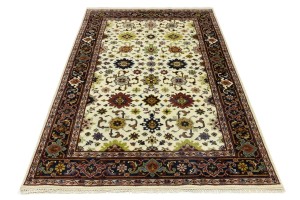 Cream Floral 6X9 Chobi Oriental Rug