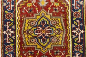 Red Floral Tribal 2X3 Heriz Serapi Oriental Rug
