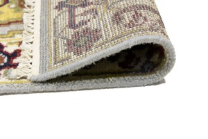 Light Gray Geometric 2'5X8'0 Heriz Serapi Oriental Runner Rug
