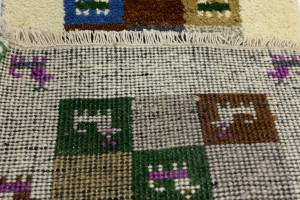 Multicolored Tribal 1'4X4 Indo-Gabbeh Oriental Rug