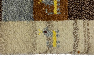 Multicolored Tribal 1'4X4 Indo-Gabbeh Oriental Rug