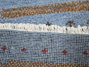 Blue Tribal 1'4X2'7 Indo-Gabbeh Oriental Rug