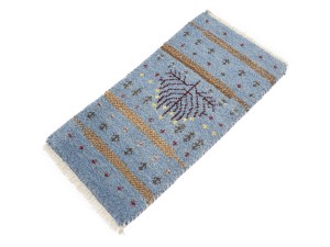 Blue Tribal 1'4X2'7 Indo-Gabbeh Oriental Rug