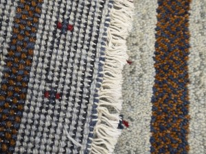 Greige Tribal 1'4X2'7 Indo-Gabbeh Oriental Rug