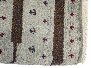 Greige Tribal 1'4X2'7 Indo-Gabbeh Oriental Rug