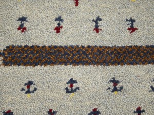Greige Tribal 1'4X2'7 Indo-Gabbeh Oriental Rug