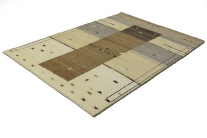 Multicolored Tribal 5'2X7'5 Indo-Gabbeh Oriental Rug