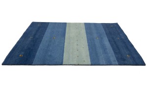 Blue Stripes Tribal 6X8 Indo-Gabbeh Oriental Rug