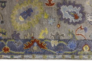 Floral Colorfast 2'5X9'9 Oushak Chobi Oriental Runner Rug