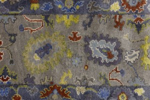 Floral Colorfast 2'5X9'9 Oushak Chobi Oriental Runner Rug