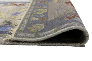 Floral Colorfast 2'5X9'9 Oushak Chobi Oriental Runner Rug