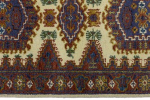 Cream Tribal 3X10 Indo-Viss Oriental Runner Rug