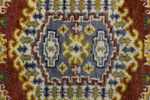 Rusty Red Tribal 3X10 Indo-Viss Oriental Runner Rug