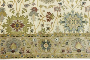 Cream Floral Osh Chobi 6X9 Peshawar Oriental Rug