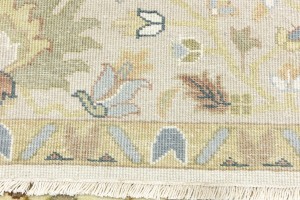 Cream Floral Osh Chobi 9X12 Peshawar Oriental Rug