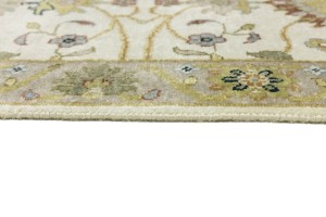 Cream Floral Osh Chobi 2'6X12 Peshawar Oriental Runner Rug