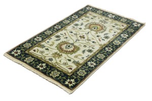 Cream Floral Osh Chobi 3X5 Peshawar Oriental Rug