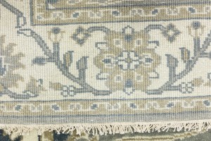 Taupe Floral Osh Chobi 4X6 Peshawar Oriental Rug