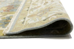 Blue-gray Floral Osh Chobi 8X10 Peshawar Oriental Rug