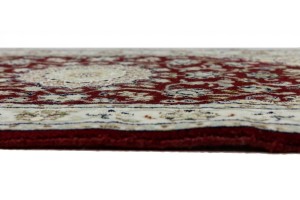Red Floral 2X3 Indo-Nain Oriental Rug
