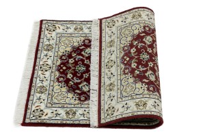 Red Floral 2X3 Indo-Nain Oriental Rug