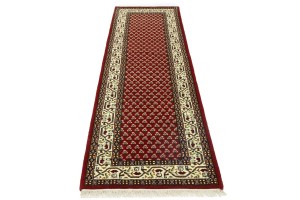 Red Floral 3X10 Indo Botemir Oriental Runner Rug