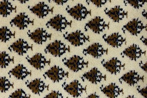 Cream Floral 2'5X8'8 Indo Botemir Oriental Runner Rug