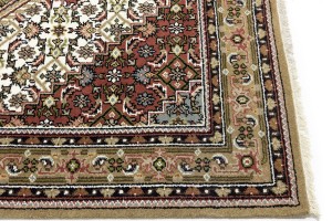 Cream Floral Tribal 6X8 Indo-Bidjar Oriental Rug