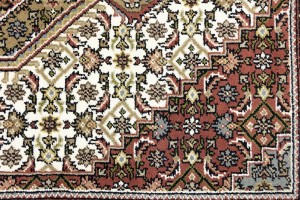 Cream Floral Tribal 6X8 Indo-Bidjar Oriental Rug
