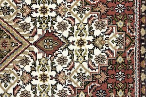 Cream Floral Tribal 6X8 Indo-Bidjar Oriental Rug