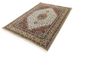 Cream Floral Tribal 6X8 Indo-Bidjar Oriental Rug