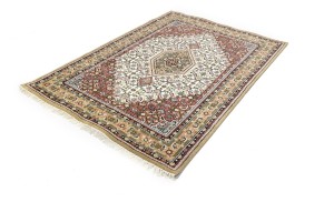Cream Floral Tribal 6X8 Indo-Bidjar Oriental Rug